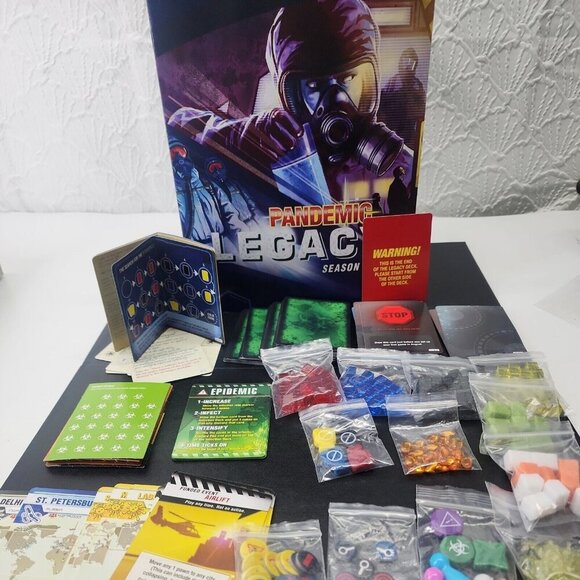 2015 Pandemic Legacy Season 1 : blue set Replacement Game Pieces read please - Picture 2 of 10